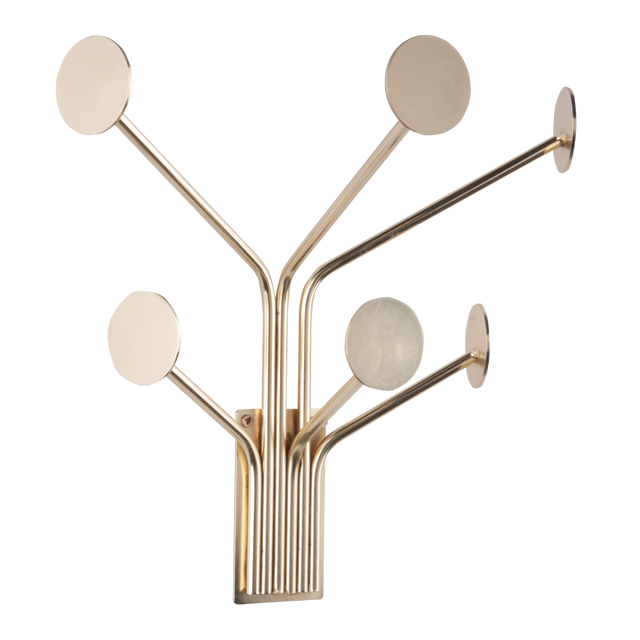 Present Time Patère DOTS coloris laiton