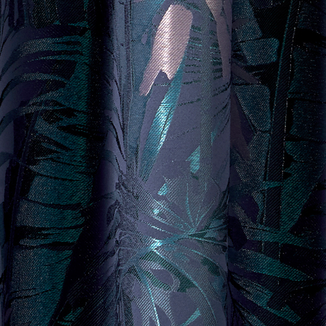 Rideau MANAUS coloris bleu nuit 140 x 260 cm