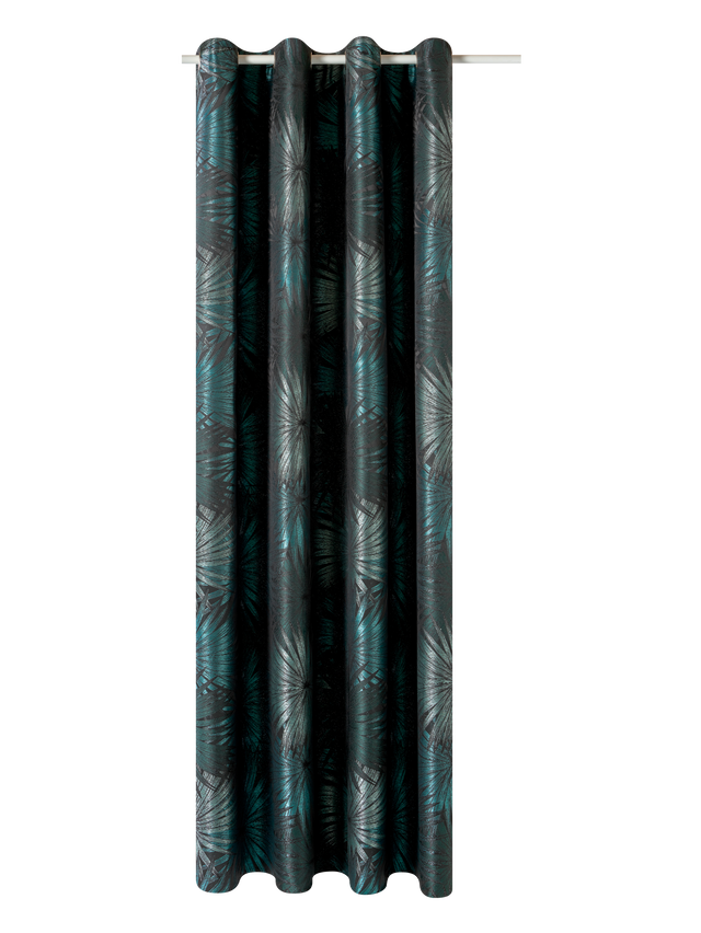 Rideau BUTIA coloris vert émeraude 140 x 260 cm