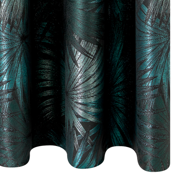 Rideau BUTIA coloris vert émeraude 140 x 260 cm