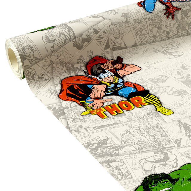 Papier peint MARVEL HEROES coloris multicolore