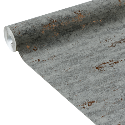 Papier peint intissé Well Gris souris