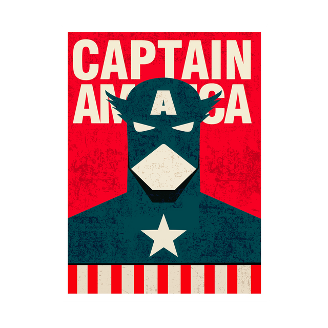 Blue Shaker Affiche CAPTAIN AMERICA 30 x 40 cm