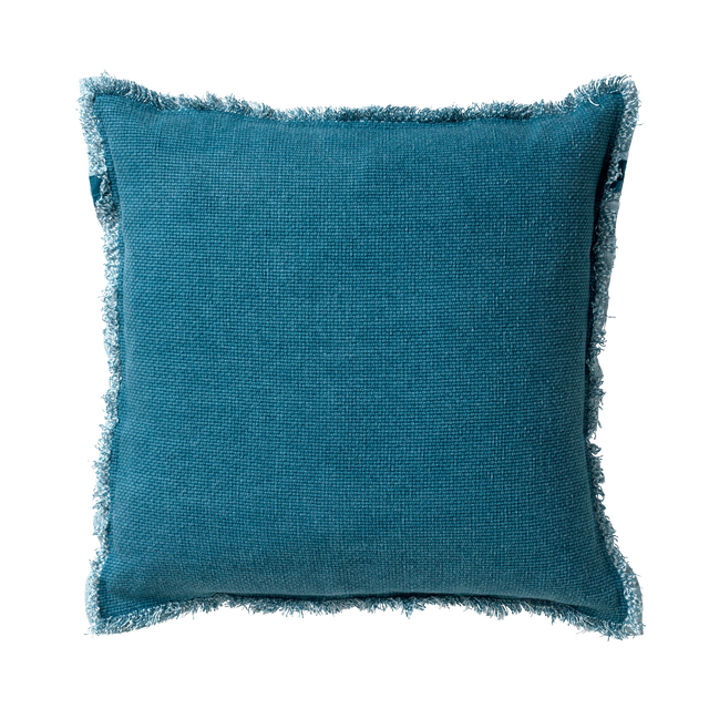 Coussin BURTA coloris bleu jean 60 x 60 cm
