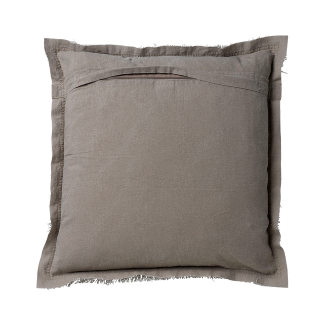 Coussin BURTA coloris taupe 60 x 60 cm