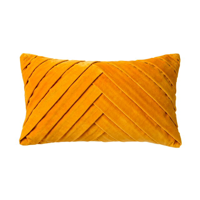 Coussin MEIM coloris jaune moutarde 30 x 50 cm