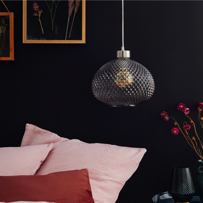 Suspension Foly Gris fumé