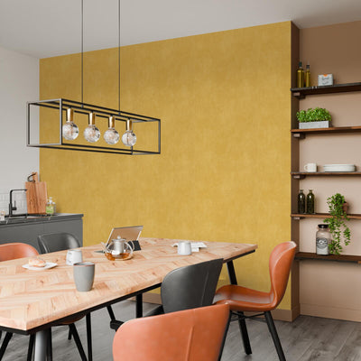 4MURS Papier peint intissé Classic line Ocre Lisse