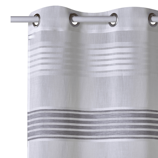 Voilage BRIZA coloris gris perle 140 x 240 cm