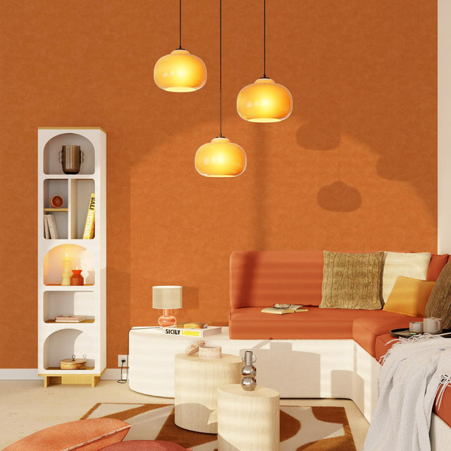 Papier peint intissé RAVENNE coloris terracotta