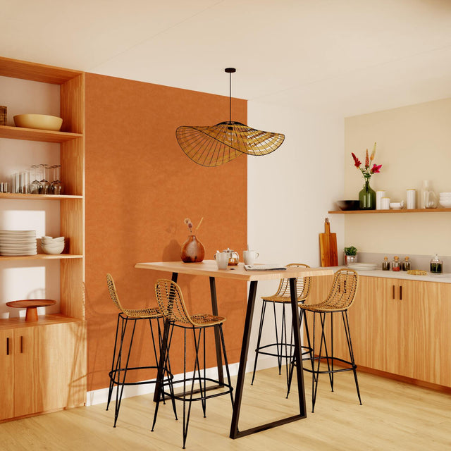 Papier peint intissé RAVENNE coloris terracotta