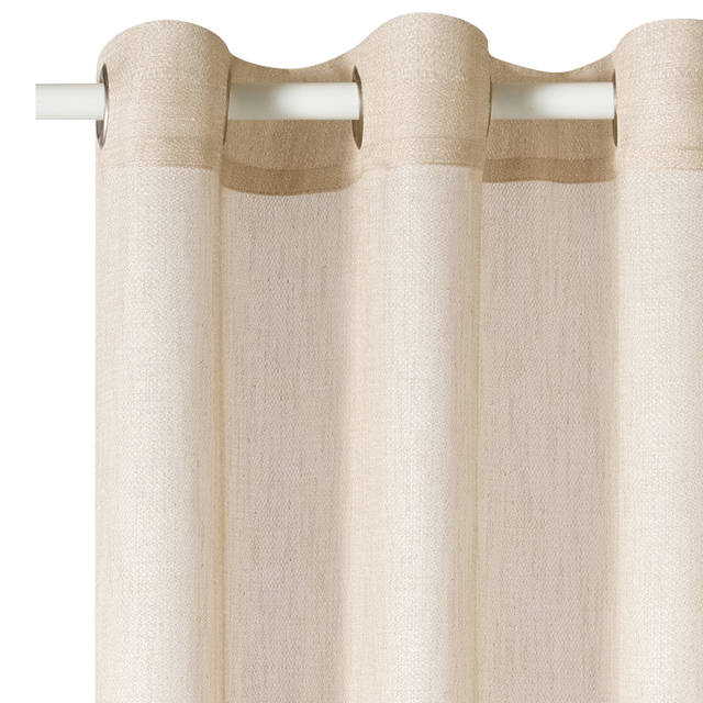 4MURS Voilage SCHIAPA coloris beige doré 140 x 240 cm