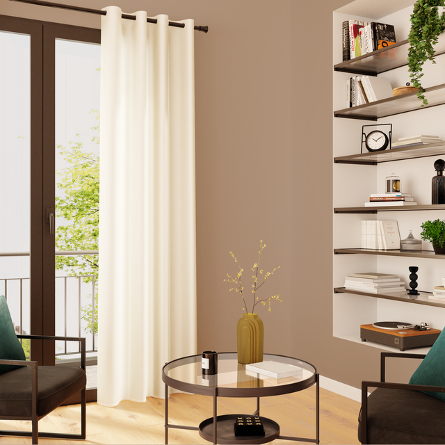 4MURS Voilage SCHIAPA coloris ivoire 140 x 240 cm