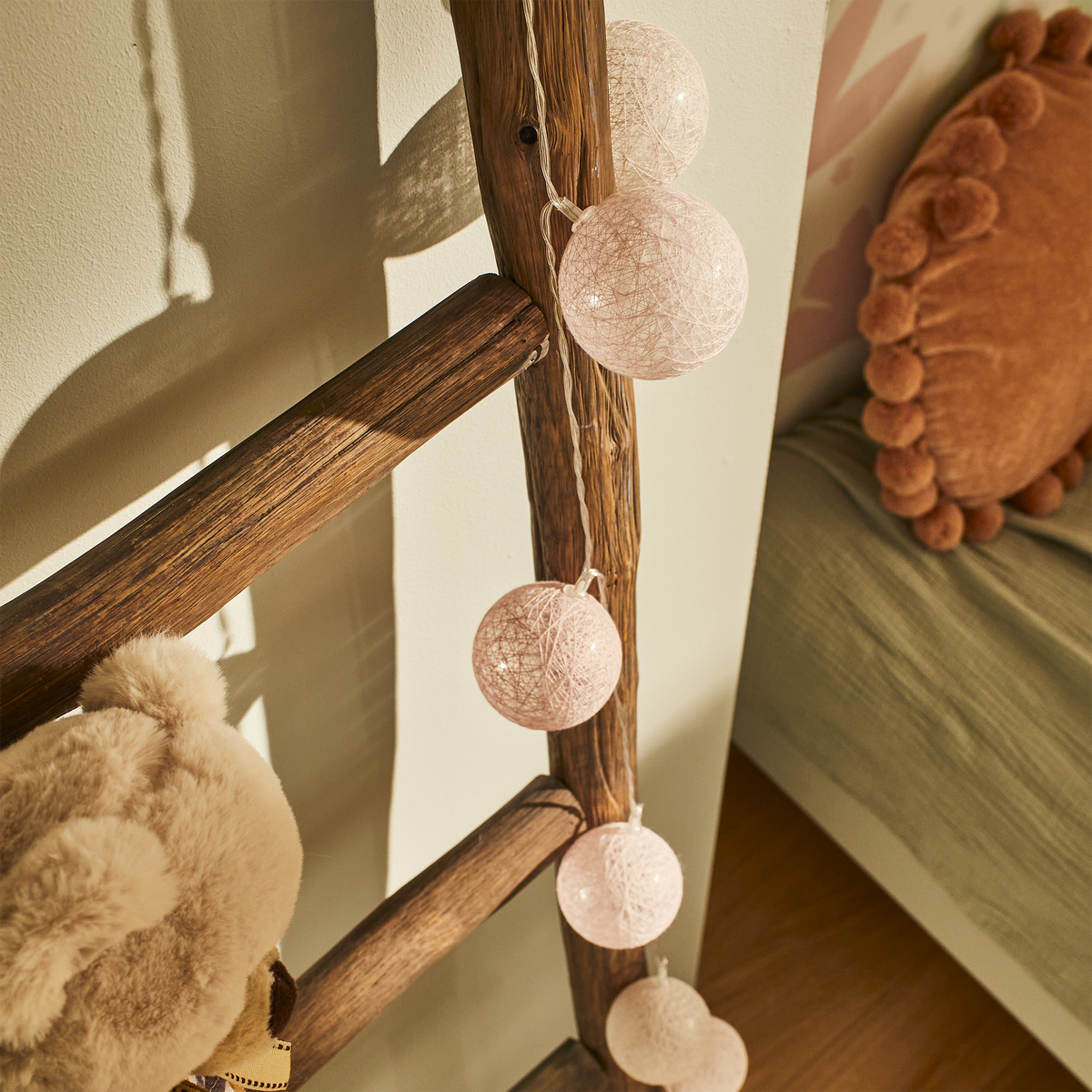 Guirlande lumineuse Cali Rose et taupe