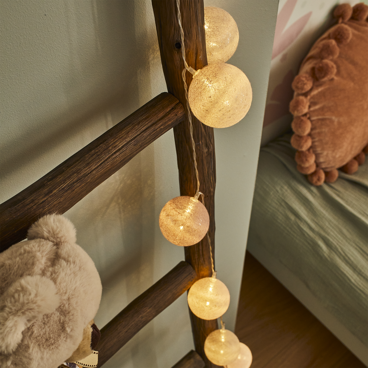 Guirlande lumineuse Cali Rose et taupe