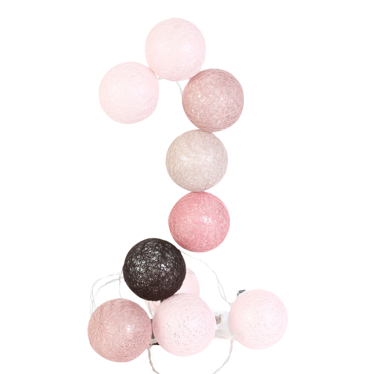 Guirlande lumineuse Cali Rose et taupe