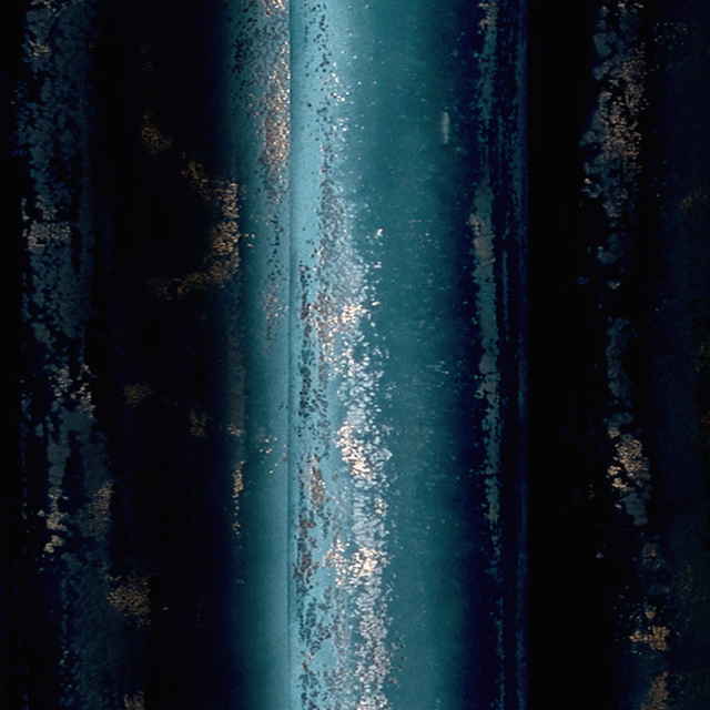 4MURS Rideau EMPREINTE coloris bleu canard 135 x 260 cm