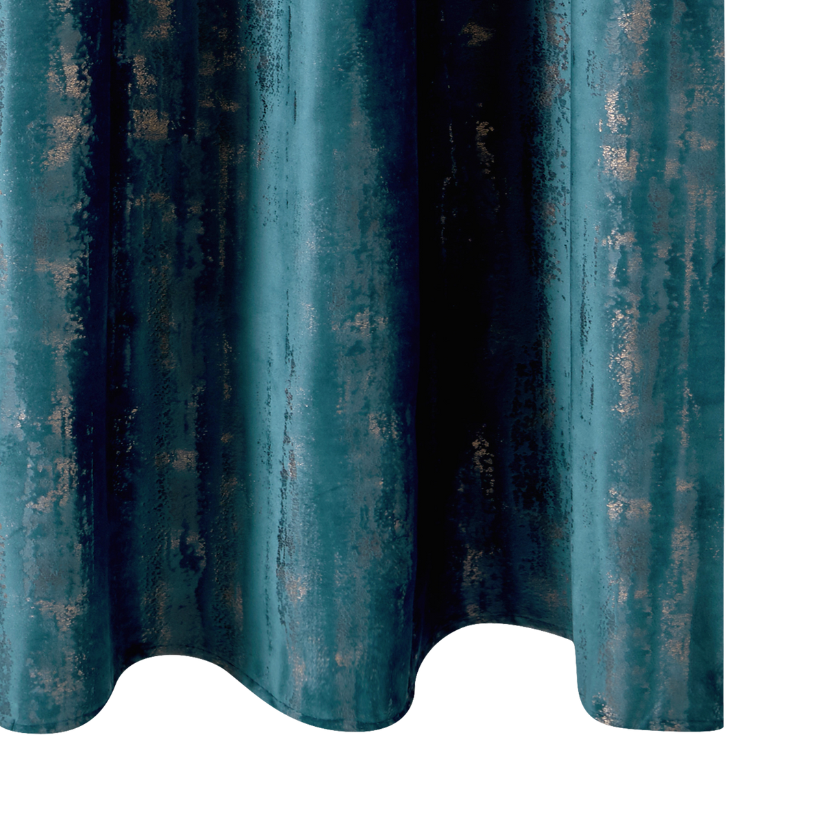 4MURS Rideau Empreinte Bleu canard