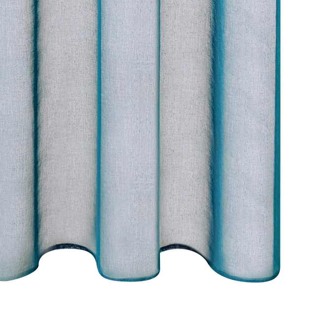 Voilage COLORS coloris bleu canard 140 x 260 cm