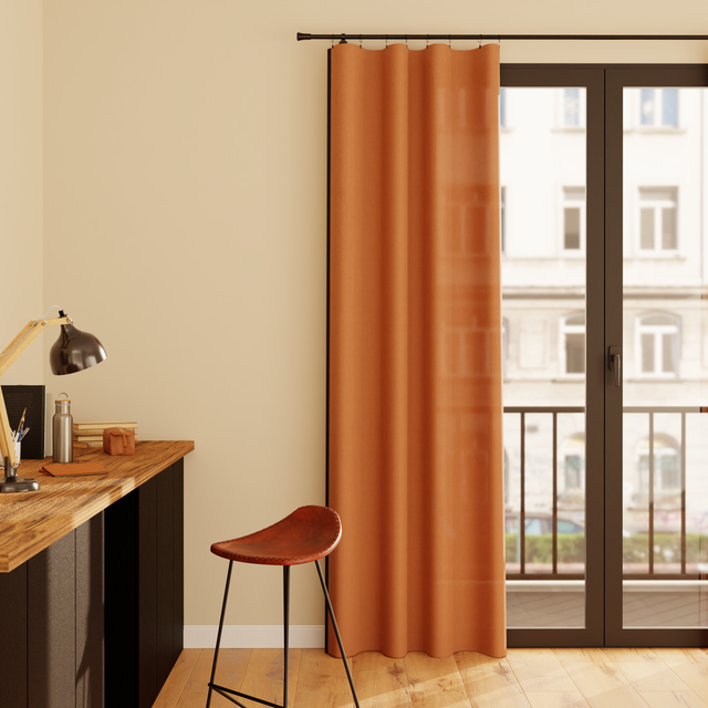 Rideau WARTON coloris havane 140 x 260 cm
