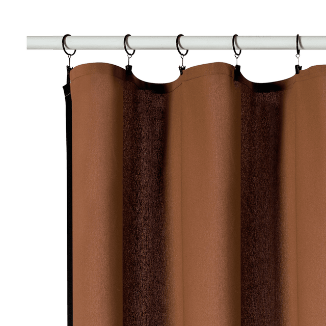 Rideau WARTON coloris havane 140 x 260 cm