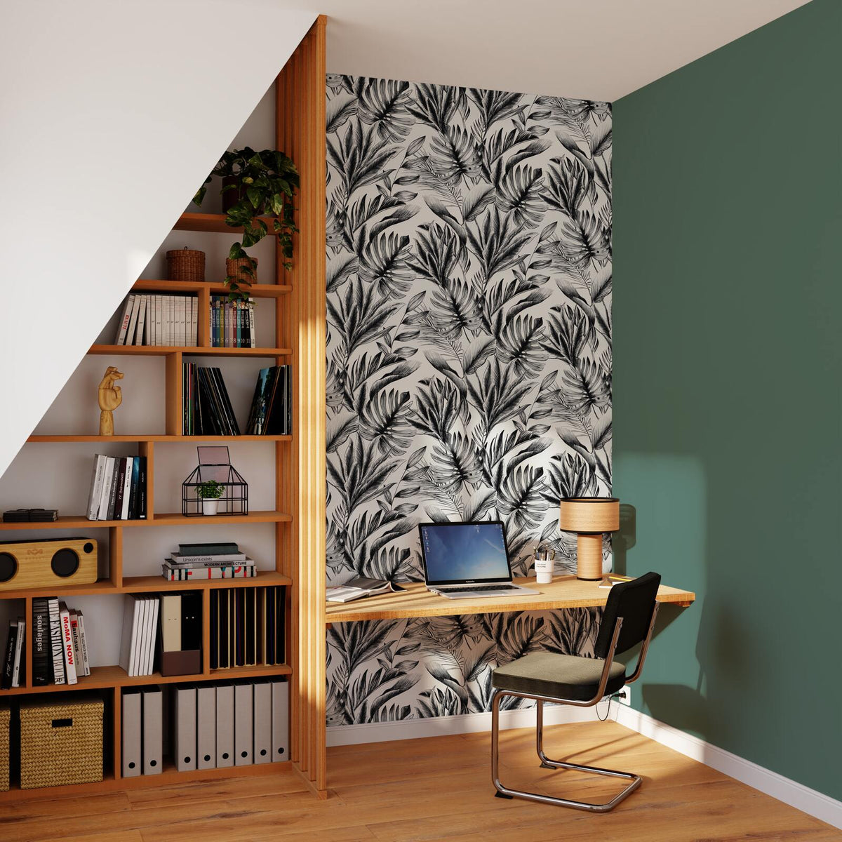 Papier peint intissé Soraya Noir