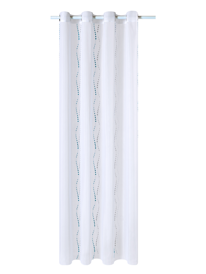 4MURS Voilage Lyana Bleu paon