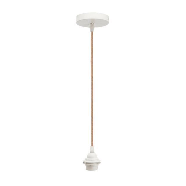 Kit suspension plafond CORDON coloris naturel et blanc