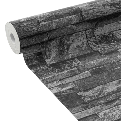 Papier peint intissé Parement Anthracite