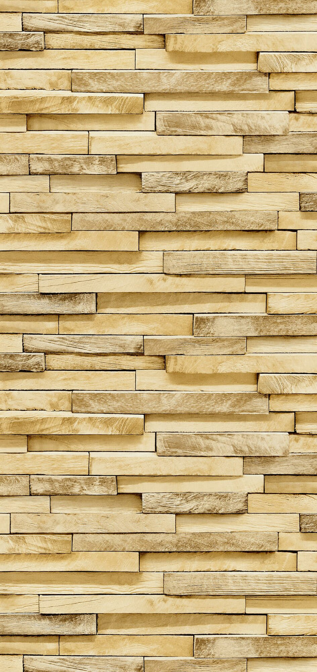 Papier peint intissé SHERBROOKE coloris bois blond