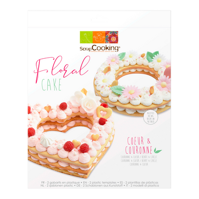 SCRAPCOOKING Moule à gâteaux Floral cake Multicolore