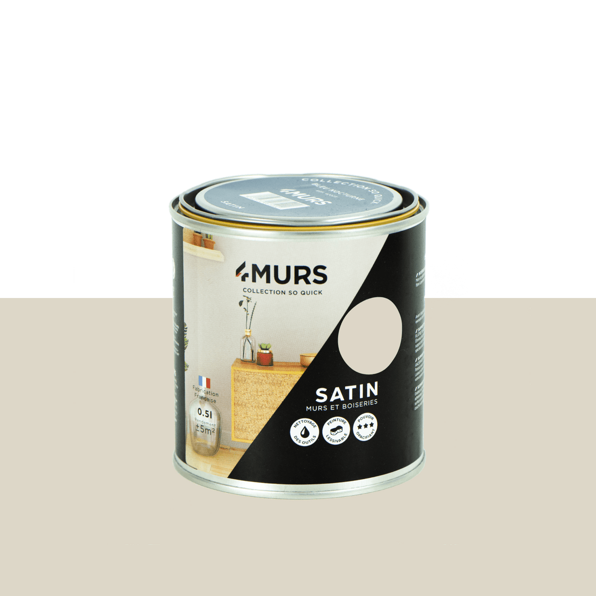 SO QUICK Peinture So quick Lin pur Satiné 0,5L