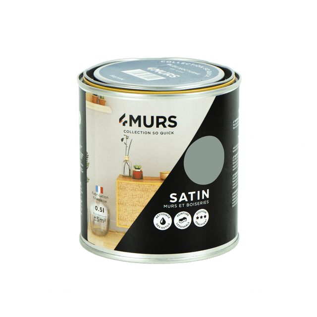 So Quick Peinture Peinture vert smoke Satiné 0,5 L