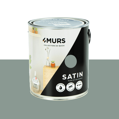 SO QUICK Peinture So quick Vert smoke Satiné 2,5L