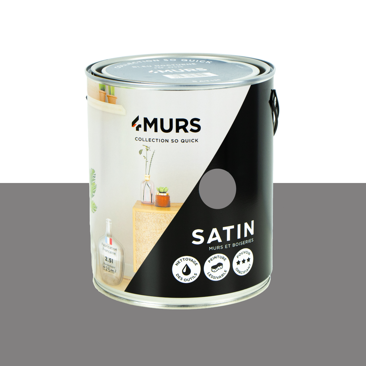 SO QUICK Peinture So quick Tempête Satiné 2,5L