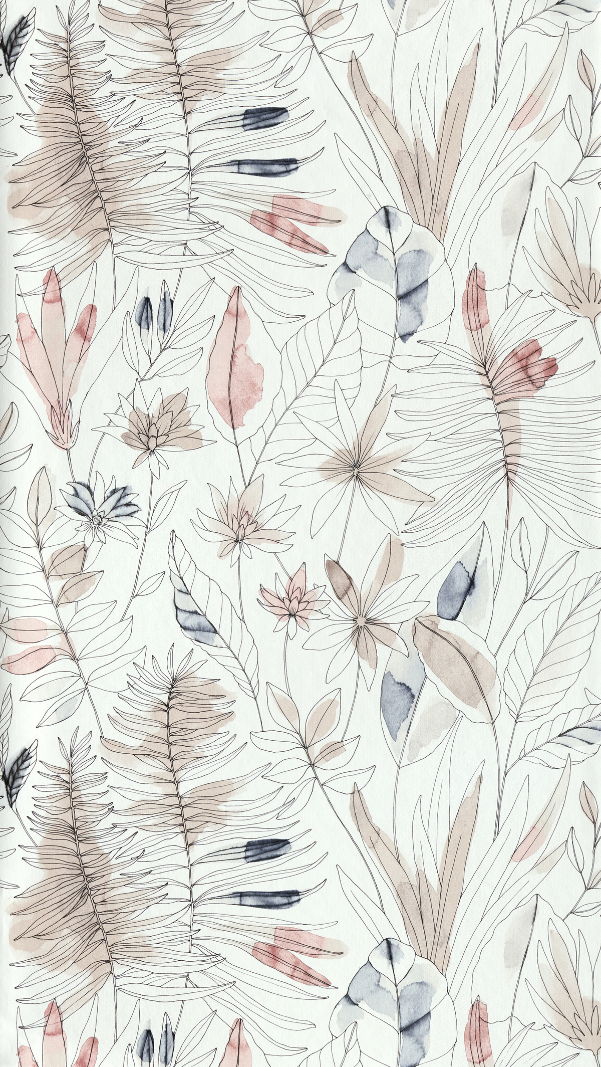 Papier peint intissé Flavigny Lin