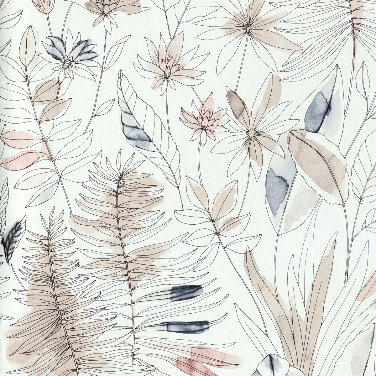 Papier peint intissé Flavigny Lin