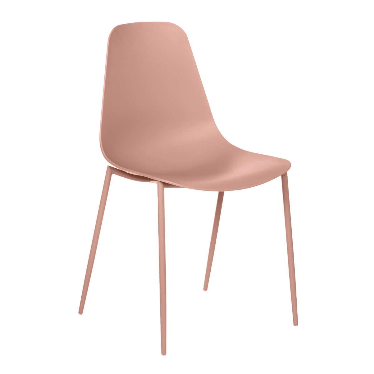 4MURS Chaise Teha Rose poudré 1 place