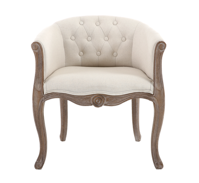 4MURS Fauteuil crapaud Alphonse Blanc cassé 1 place