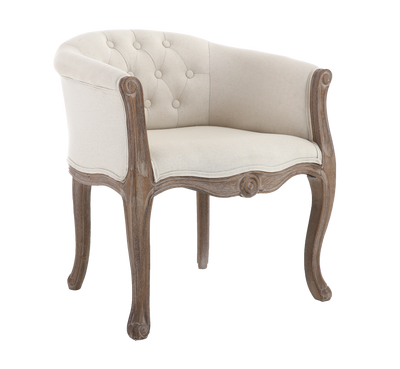 4MURS Fauteuil crapaud Alphonse Blanc cassé 1 place