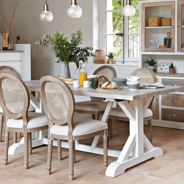 4MURS Chaise MELODIE coloris blanc cassé