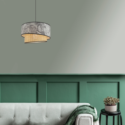 Suspension Jungle leaf Noir et blanc