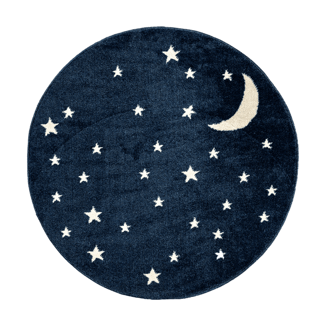 Tapis NOX coloris bleu nuit
