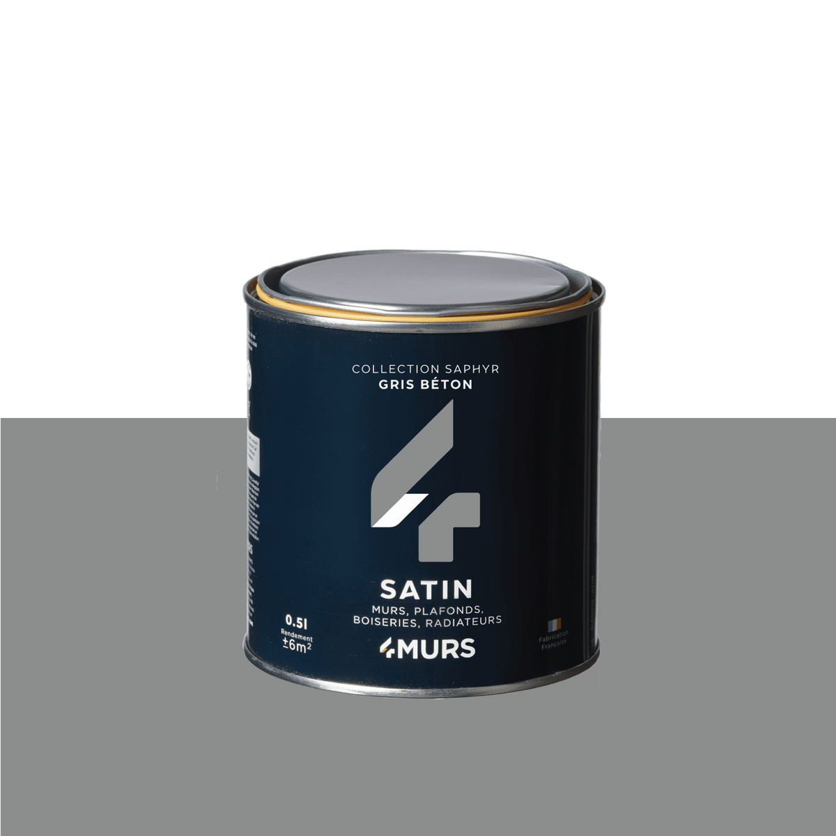 SAPHYR Peinture Saphyr Gris béton Satiné 0,5L