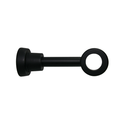 Support barre à rideau Jura Noir Mat