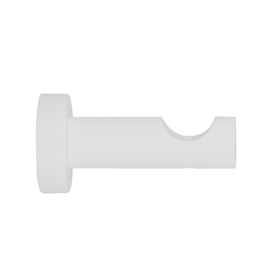 Support barre à rideau Jura Blanc Mat