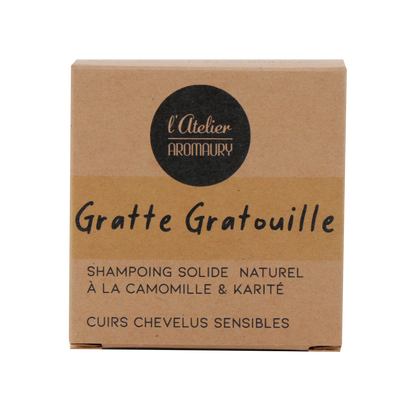 AROMAURY Shampoing Gratte grattouille Brun Camomille 60G
