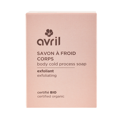 AVRIL Savon à froid Corps exfoliant Rose 100G