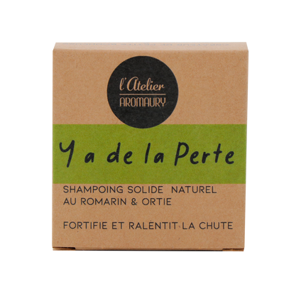AROMAURY Shampoing Y a de la perte Vert Romarin 60G
