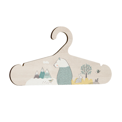 LOVELY TRIBU Cintre Wild bear Vert sapin et ocre